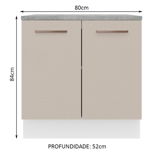 Mueble de Cocina 80cm 2 Puertas Agata Madesa.