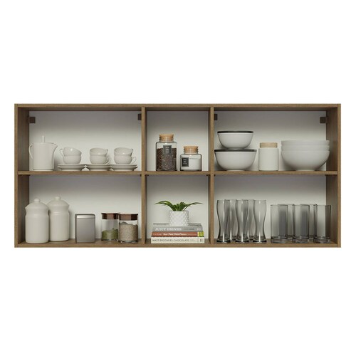 Alacena Madesa Glamy 150 cm 2 Puertas y 2 Nichos.