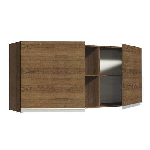Alacena Madesa Glamy 150 cm 2 Puertas y 2 Nichos.