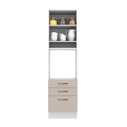 Mueble de Cocina Para Horno 60 cm 1 Puerta y 3 Cajones Agata Madesa.
