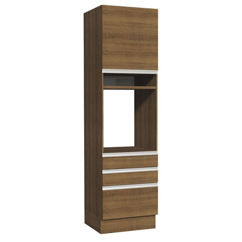 Mueble de Cocina Para Horno Madesa Glamy 60 cm 1 Puerta y 3 Cajones.
