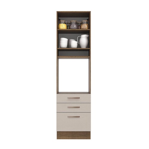Mueble de Cocina Para Horno 60 cm 1 Puerta y 3 Cajones Agata Madesa.
