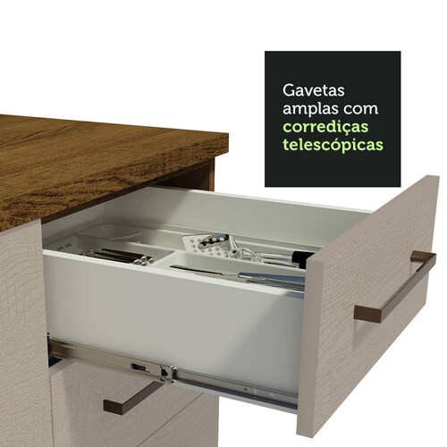 Mueble de Cocina Para Horno 60 cm 1 Puerta y 3 Cajones Agata Madesa.