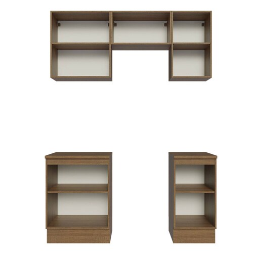 Cocina Integral 160cm Glamy Madesa Marrón 07.