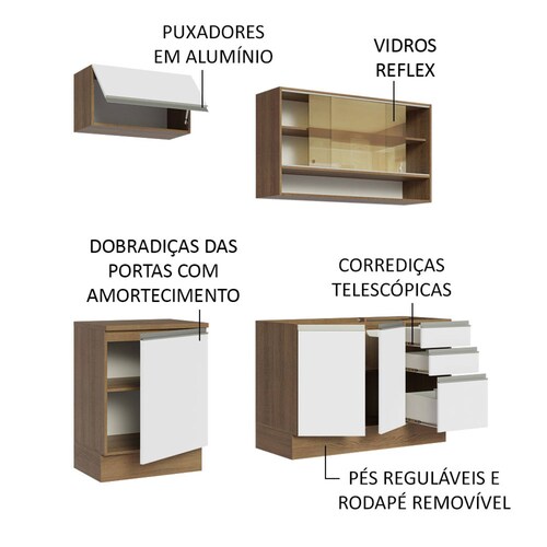 Cocina Integral 180cm Glamy Madesa 08.