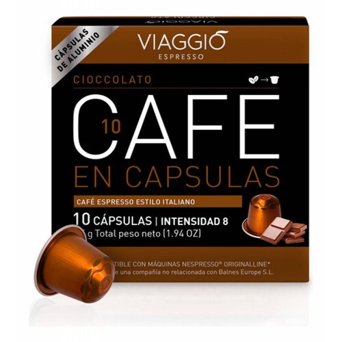 Viaggio Cioccolato, 10 Capsulas, 55g, Nespresso