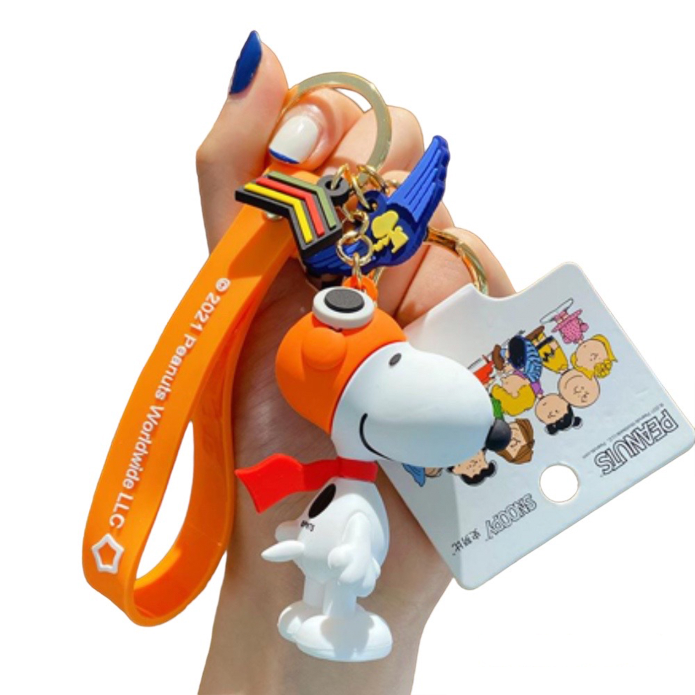 Llavero Snoopy Piloto Alas.