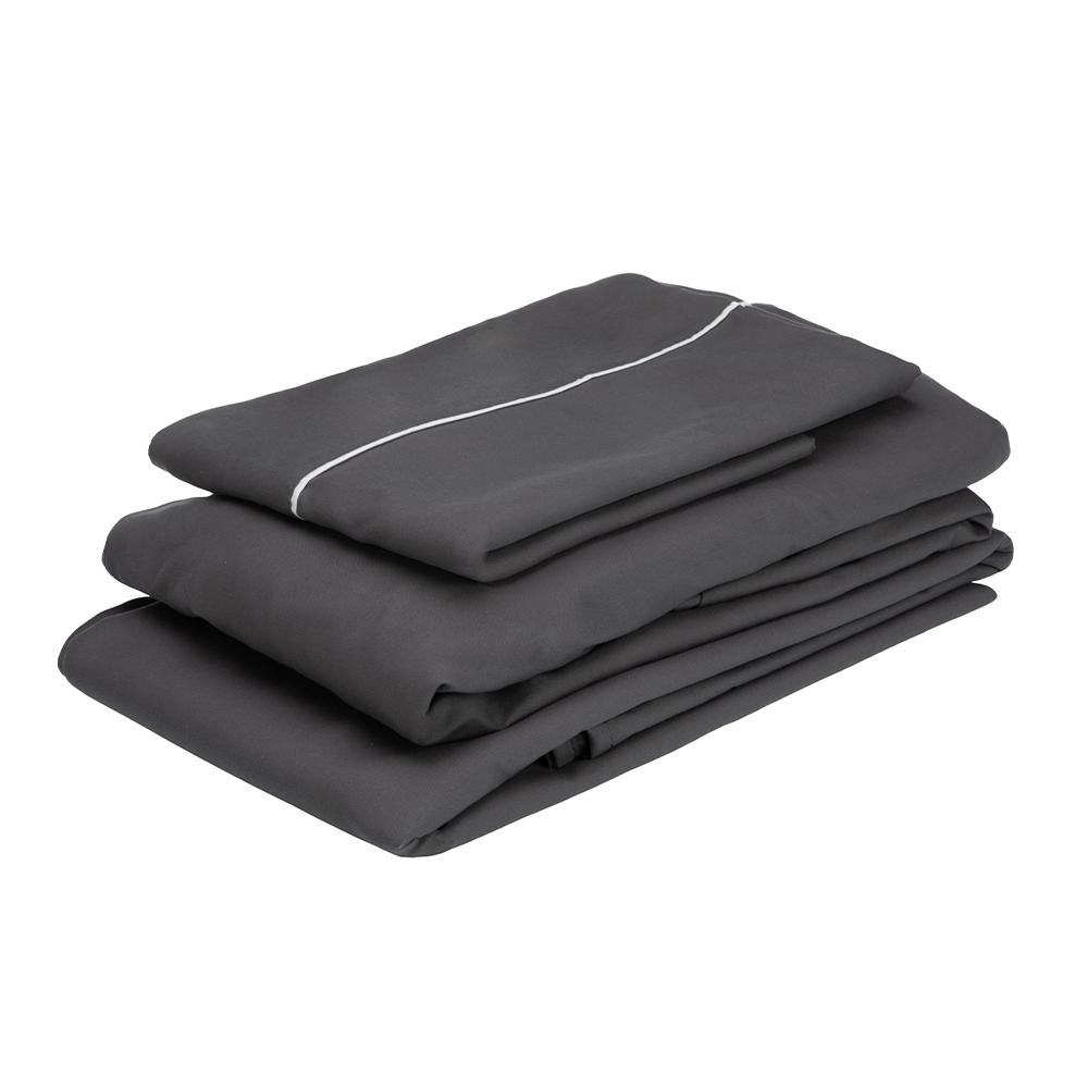Juego de Sábanas Individual Rogga Royal Gris Oxford