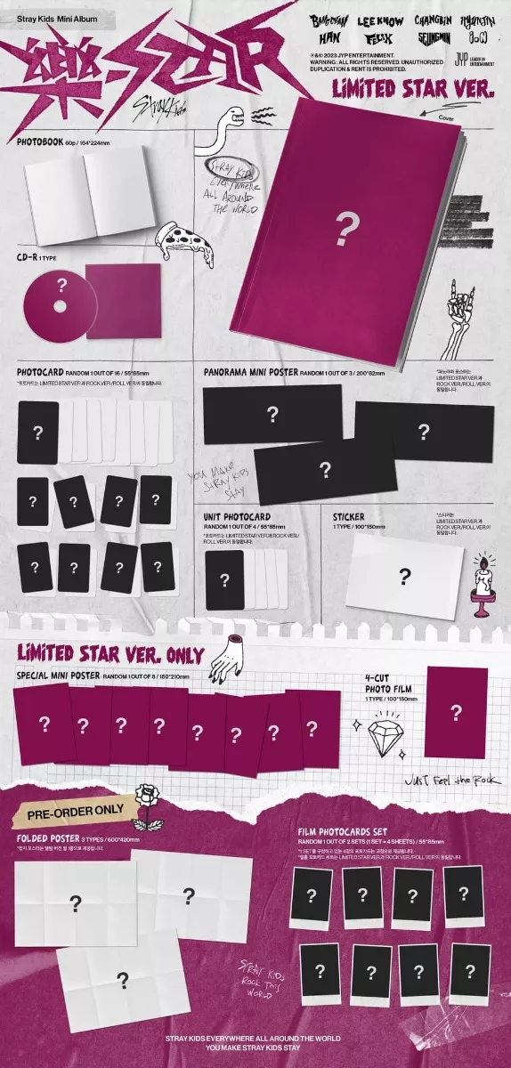 Stray Kids - Rock-star Album Original Limitado (limited) kpop