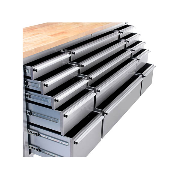 Isla de Cocina Profesional De Acero Inoxidable de 1.8 M y 15 Cajones Thor Kitchen HTC7215W1 -2.
