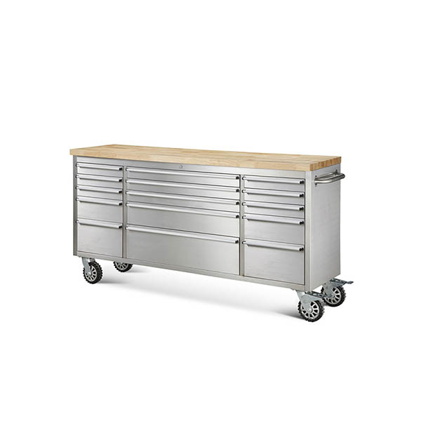Isla de Cocina Profesional De Acero Inoxidable de 1.8 M y 15 Cajones Thor Kitchen HTC7215W1 -2.