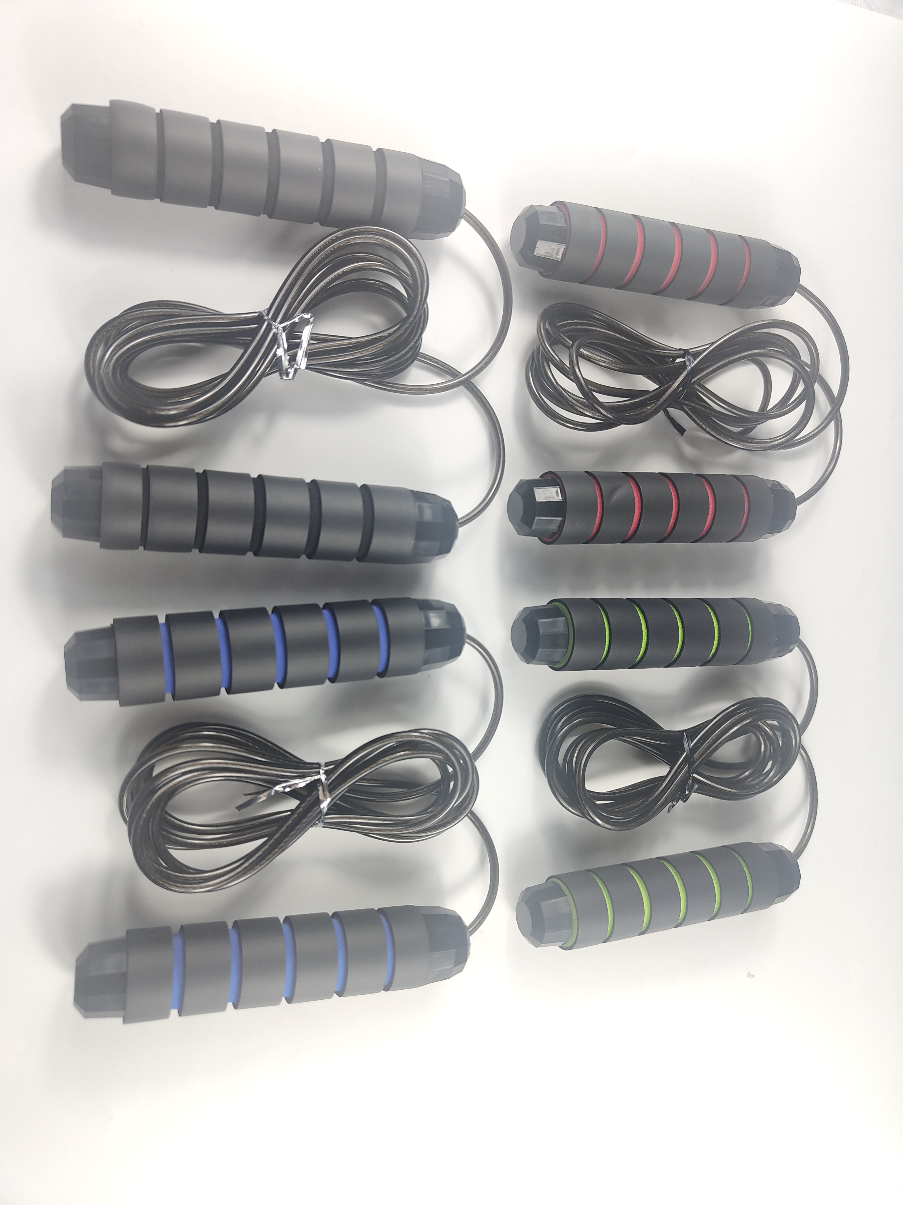 Pack 2 Cuerdas De Espuma Para Saltar Para Ejercicio Color Verde.