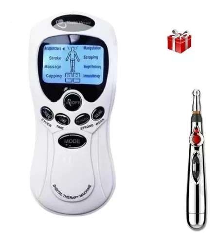 Paquete De Pluma Acupuntura Y Masajeador Electro Estimulador.