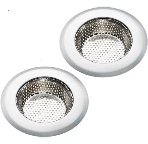  2 Coladeras Diseño P/tarja De Cocina Fregadero Acero Inoxidable.