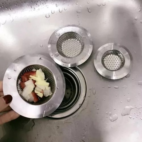  2 Coladeras Diseño P/tarja De Cocina Fregadero Acero Inoxidable.