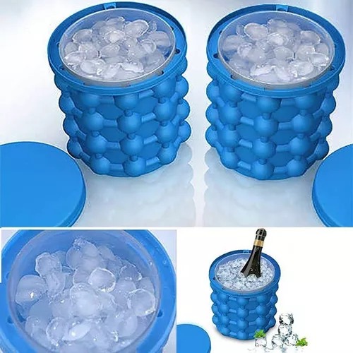 Cubeta Contenedor De Hielos De Silicona Ice Cube 120 Hielos.