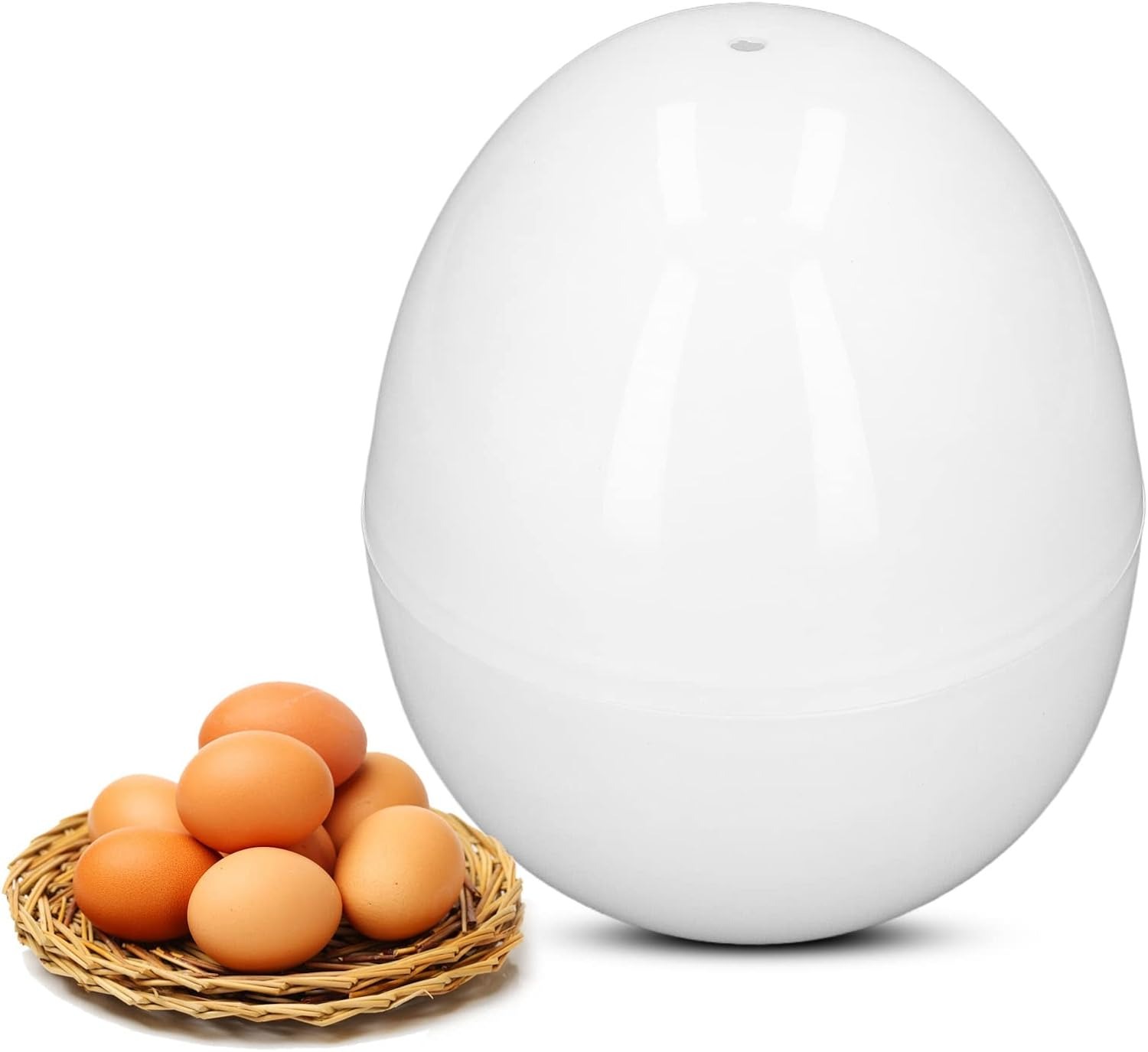Cocedor Hervidor Huevos Duros Para Microondas Cocción Fácil.