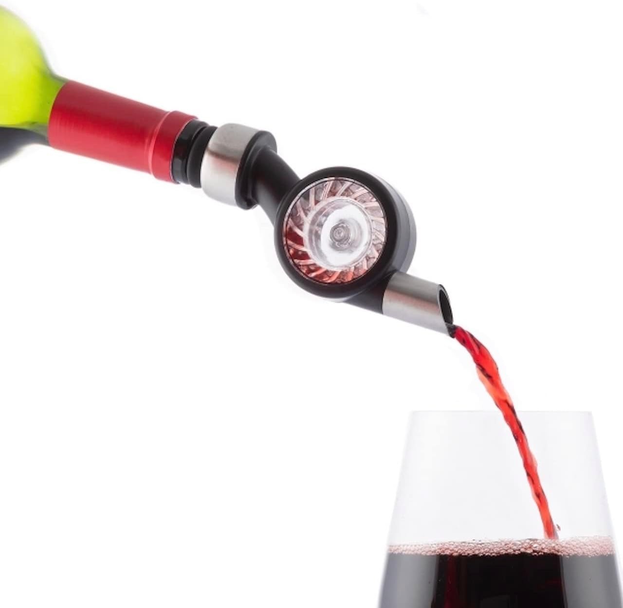 Decantador Aireador De Vino Diseño De Uvas C/ Base.