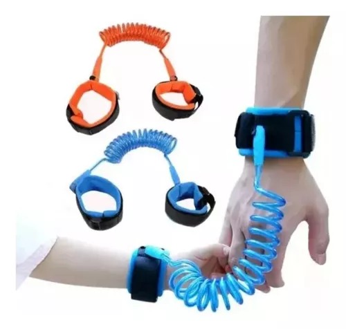 Correa Pulsera De Seguridad Para Niños Anti Pérdidas Azul.