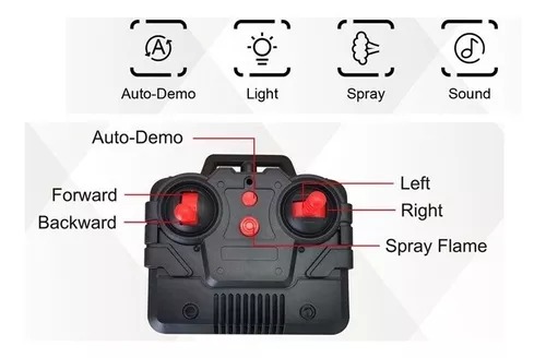 Carro Naranja Sport Radio Control Spray Runner 2.4 Humo Juguete Niño.