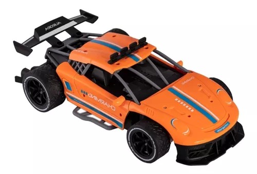 Carro Naranja Sport Radio Control Spray Runner 2.4 Humo Juguete Niño.