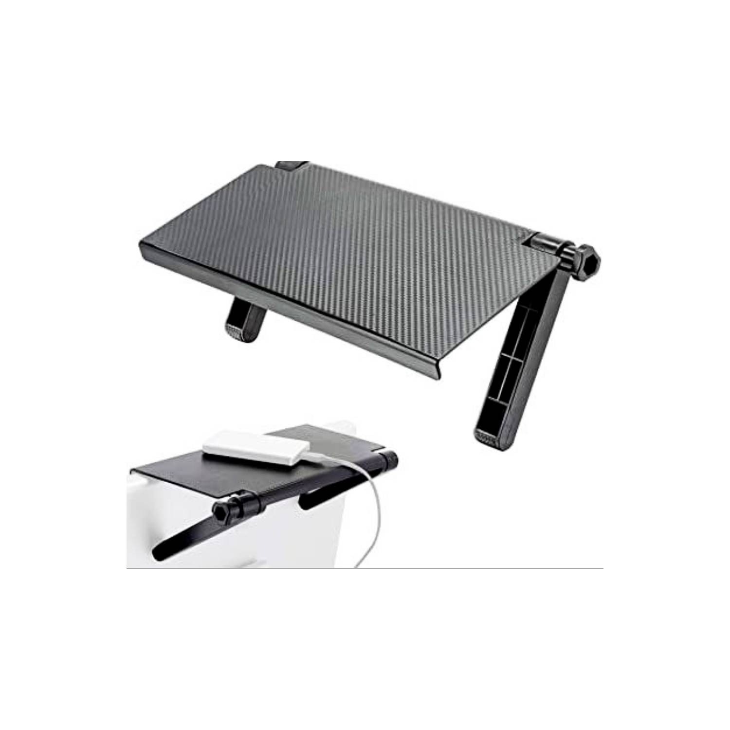 Repisa Pantalla Plegable Ajustable Soporte Negro Televisión.
