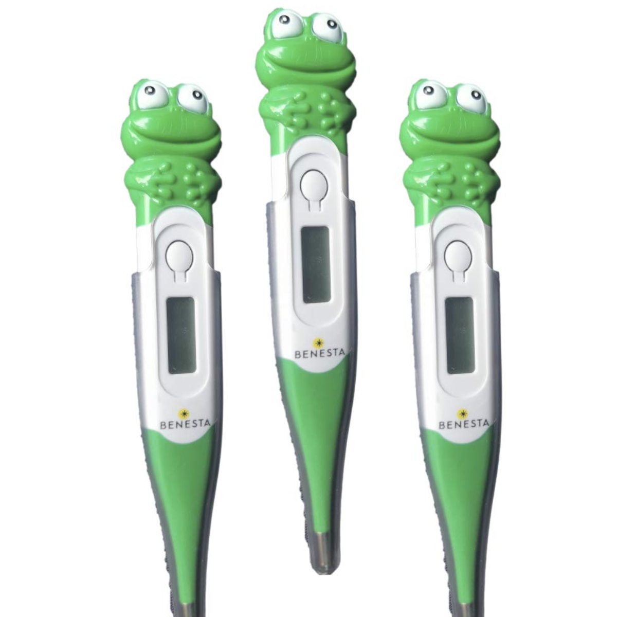 Termómetro Digital Pediátrico Infantil Benesta Pantalla LCD Ranita.