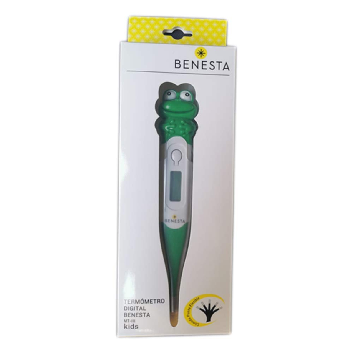 Termómetro Digital Pediátrico Infantil Benesta Pantalla LCD Ranita.