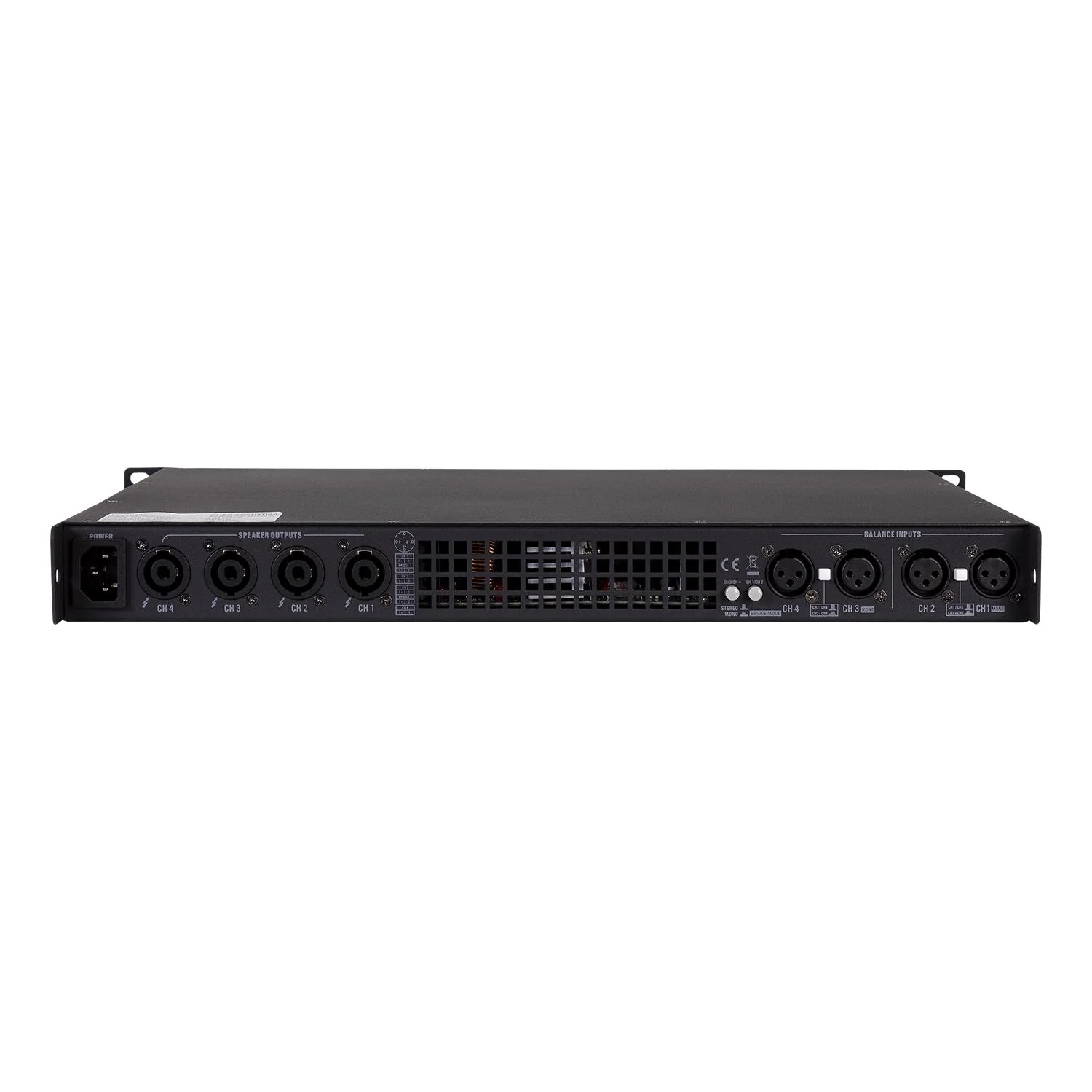 Euro Acoustics EA-8000 Amplificador Poder 4 canales 360W