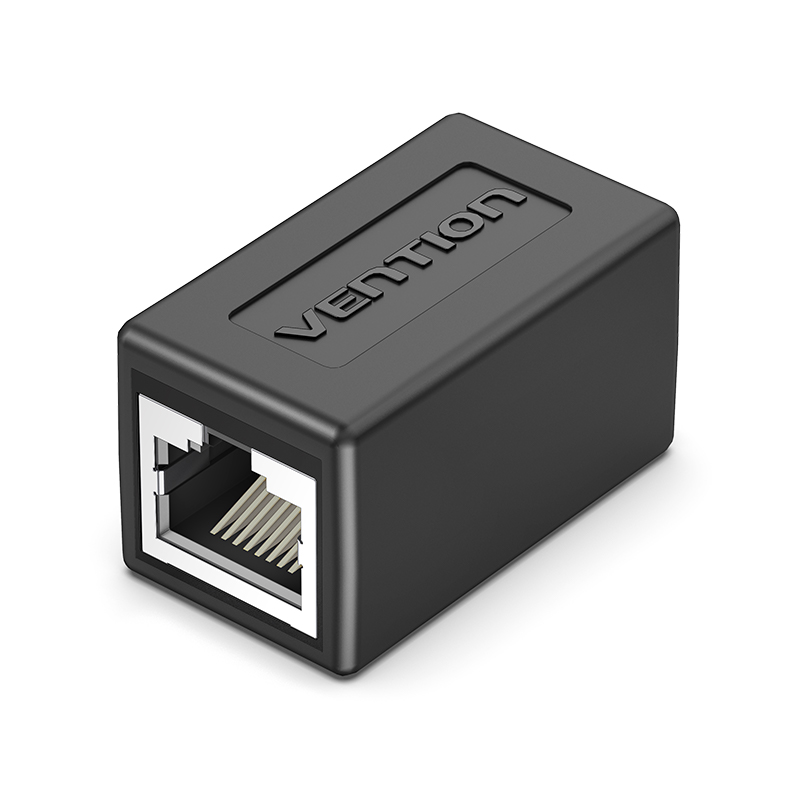 Adaptador Conector RJ45 Vention Cat.6 FTP/ RJ45 Hembra - RJ45 Hembra/ Negro.