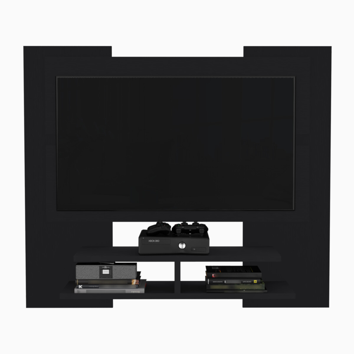 PANEL ARMABLE PARA PANTALLA DE TV 55"MODELO ELTON COLOR CHOCOLATE.