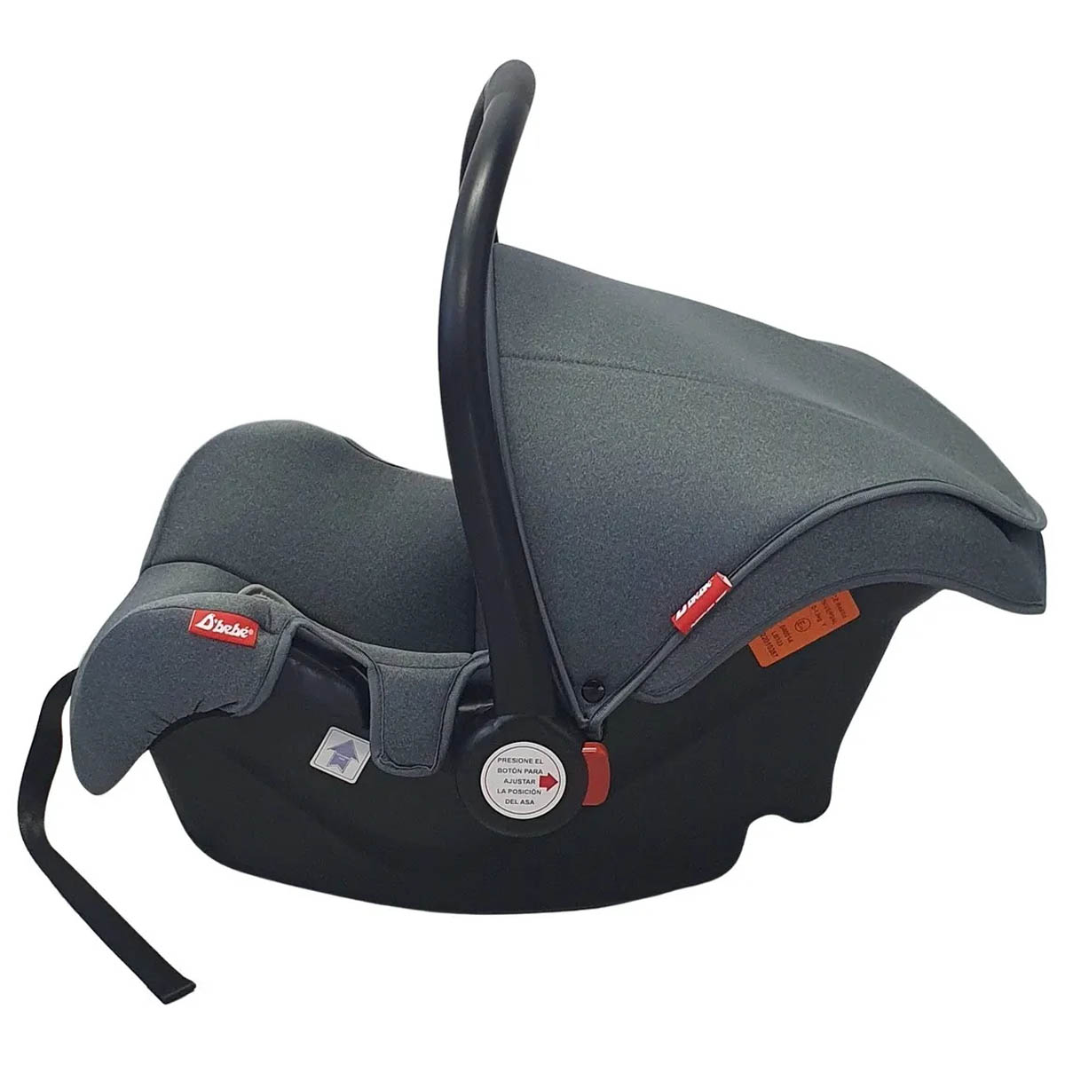 Portabebe Autoasiento D Bebe Mai Travel 3 En 1 Gris.