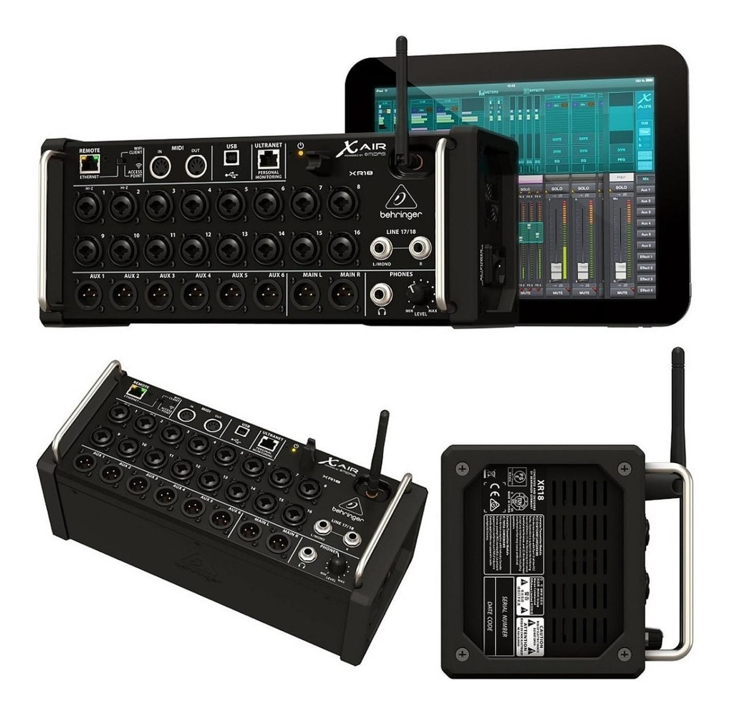 Beringer XR18 Mezcladora de Rack 18 canales para Ipad o Tablet