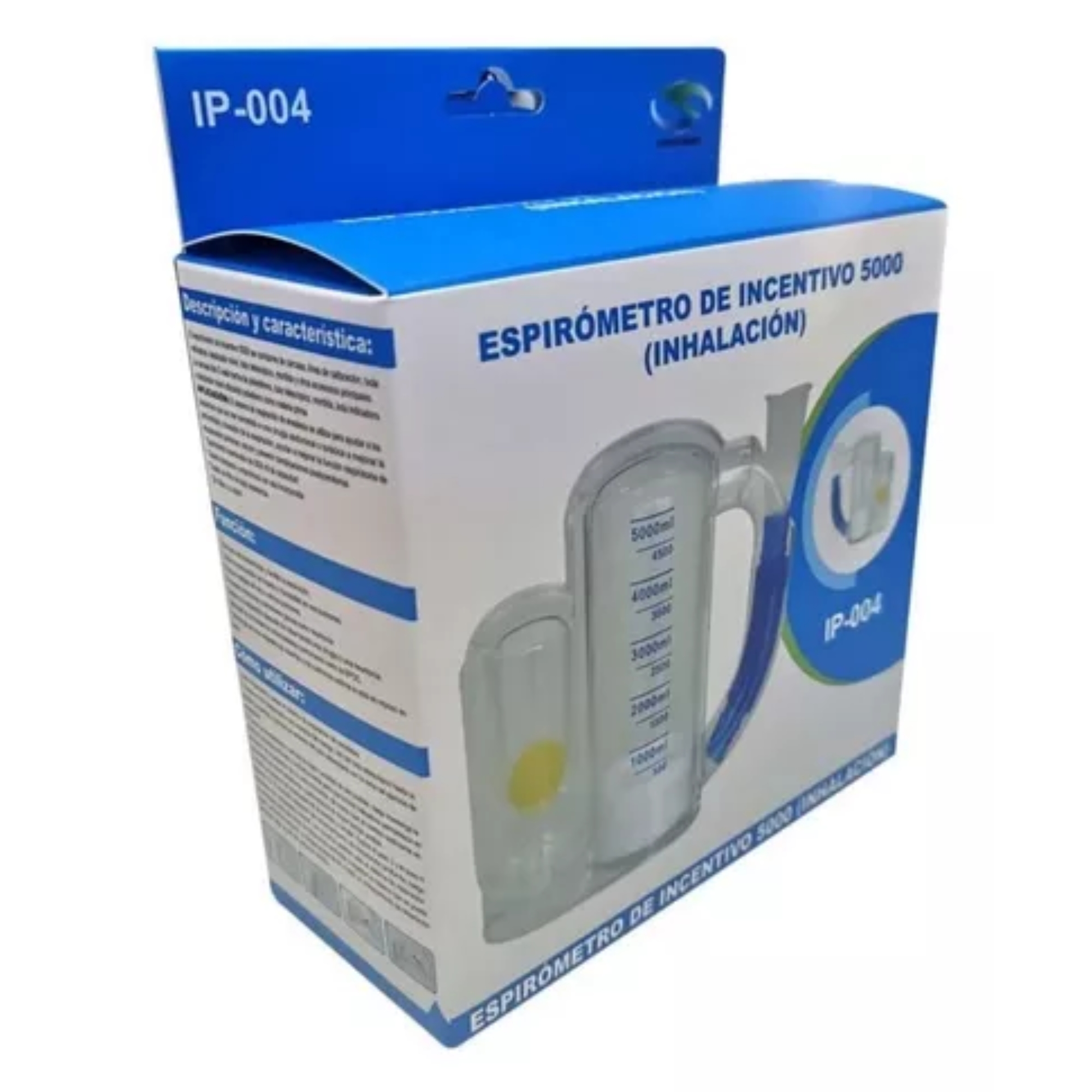 Espirometro De Incentivo 5000 Adulto Ejercitador Pulmonar.