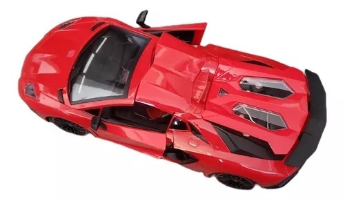 Carro Carreras Rojo Alta Velocidad 1:12 Radio Control Races Niños.
