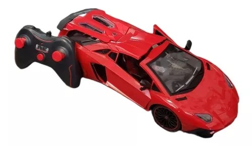 Carro Carreras Rojo Alta Velocidad 1:12 Radio Control Races Niños.