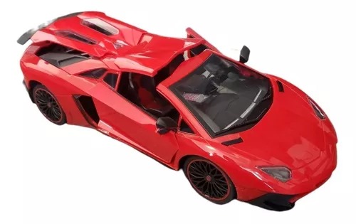 Carro Carreras Rojo Alta Velocidad 1:12 Radio Control Races Niños.