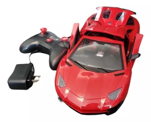Carro Carreras Rojo Alta Velocidad 1:12 Radio Control Races Niños.