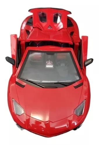 Carro Carreras Rojo Alta Velocidad 1:12 Radio Control Races Niños.