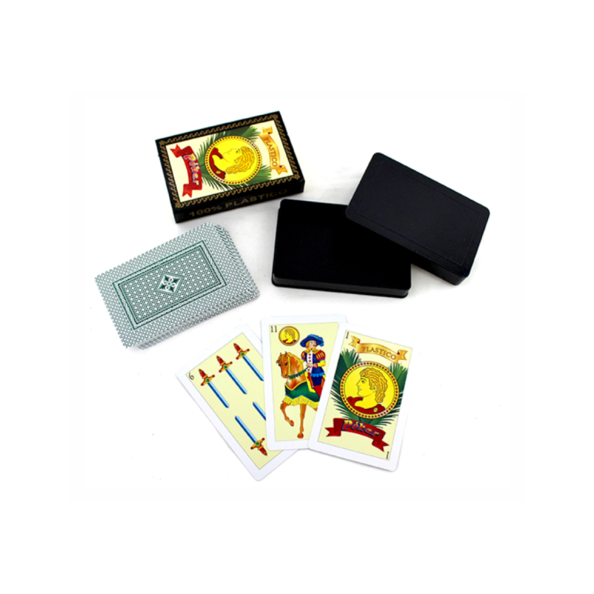 Baraja Española Naipe 12 Juego Cartas 100% Plastificada