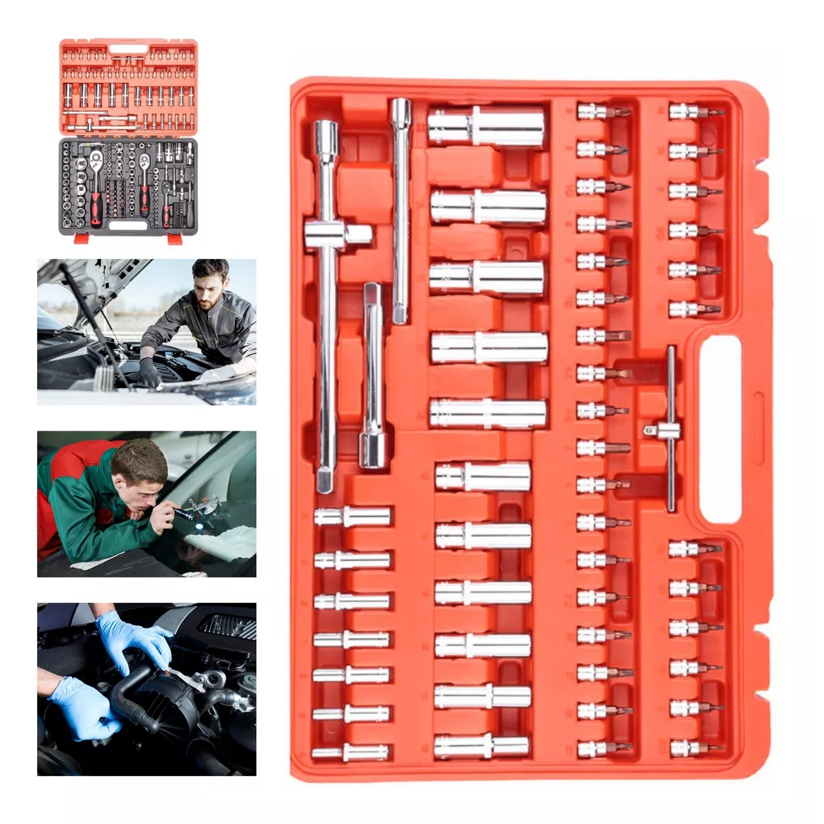 Juegos De Dados Herramienta Reparación Automóviles 172 Pcs.