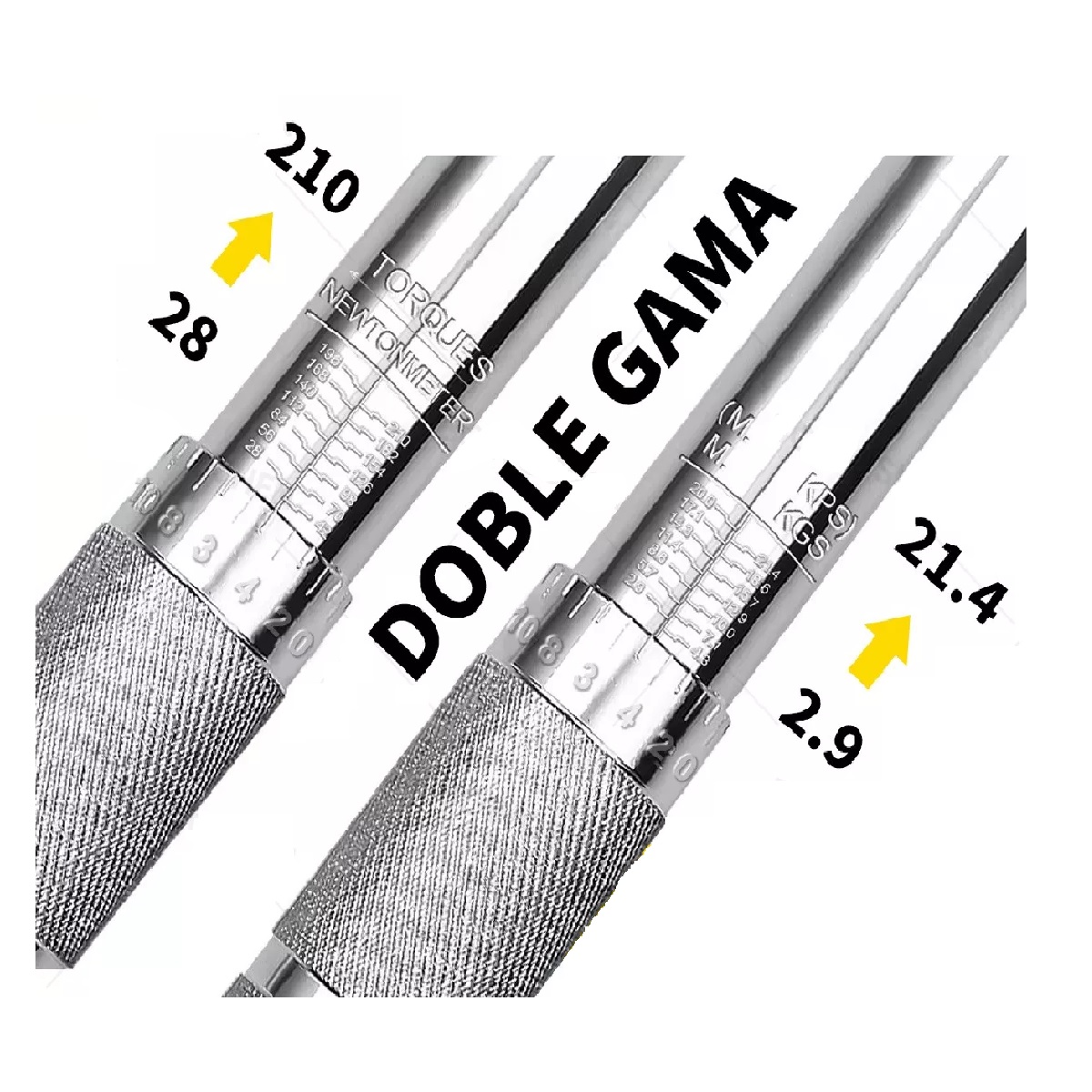 Torquímetro De Trueno Llave Dinamométrica De 1/2 28-210nm.