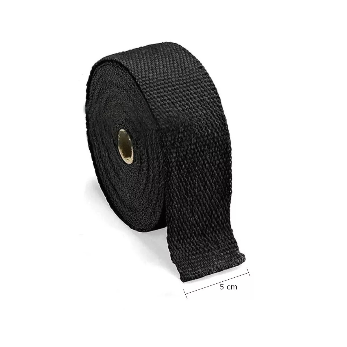 Cinta Termica Escape Moto Anti Quemadura Decorativa 5m Negro.