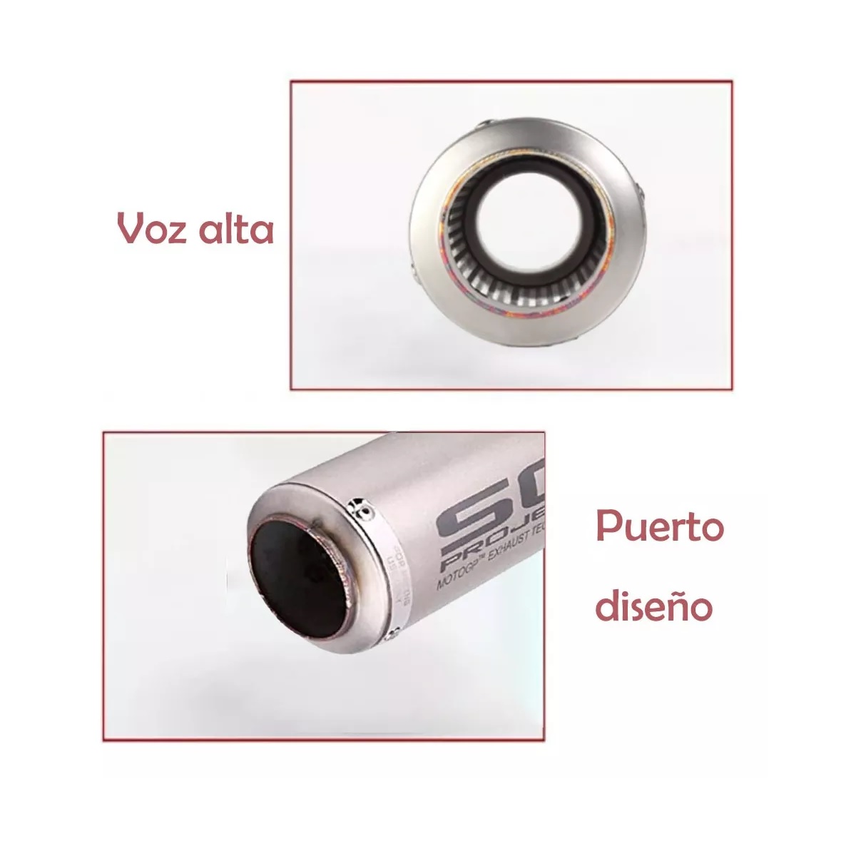 Silenciador De Tubo De Escape Universal Para Motocicleta.