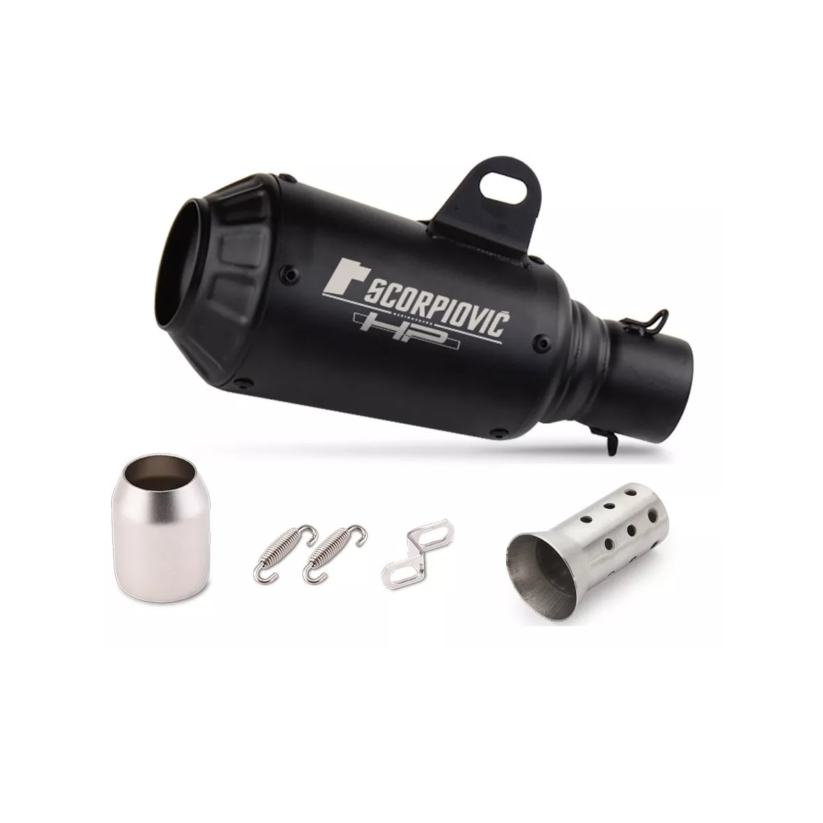 Escape Moto Deportivo Y Silenciador Acero Inoxidable 51mm Negro.