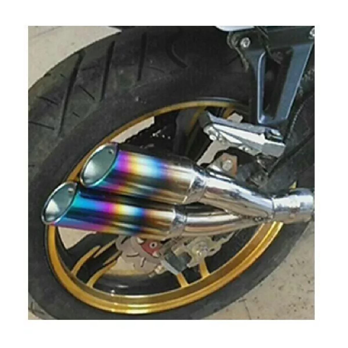 Escape Moto Deportivo Y Silenciador Acero Inoxidable 51mm Multicolor.