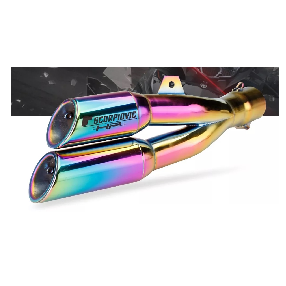 Escape Moto Deportivo Y Silenciador Acero Inoxidable 51mm Multicolor.