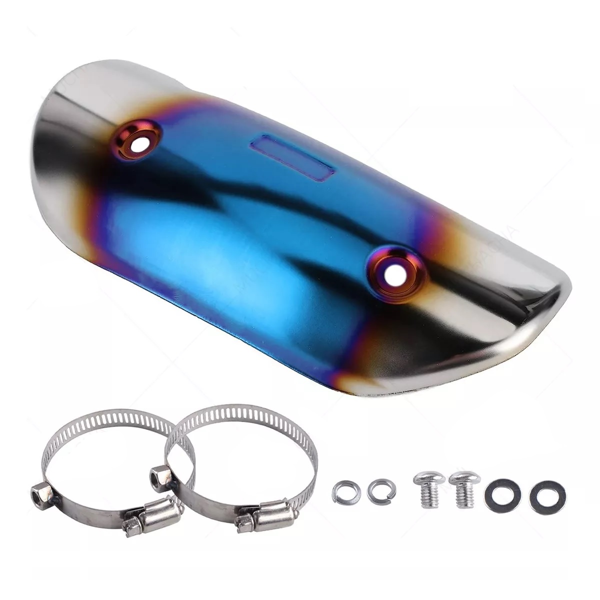 Cubierta Tapa Tubo Escape Universal De Anti-escaldado Azul Acero.