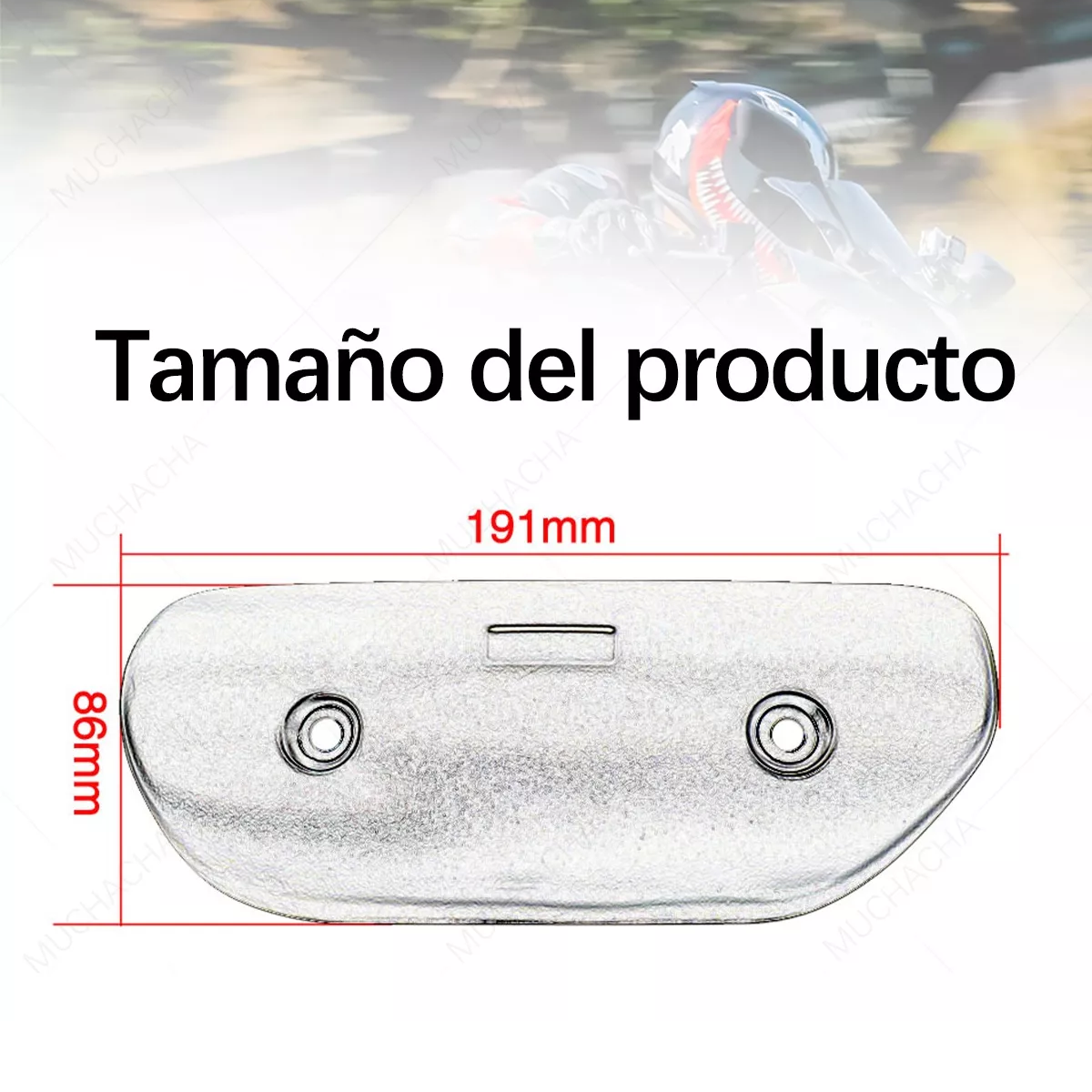 Cubierta Tapa Tubo Escape Universal De Anti-escaldado Plateado.
