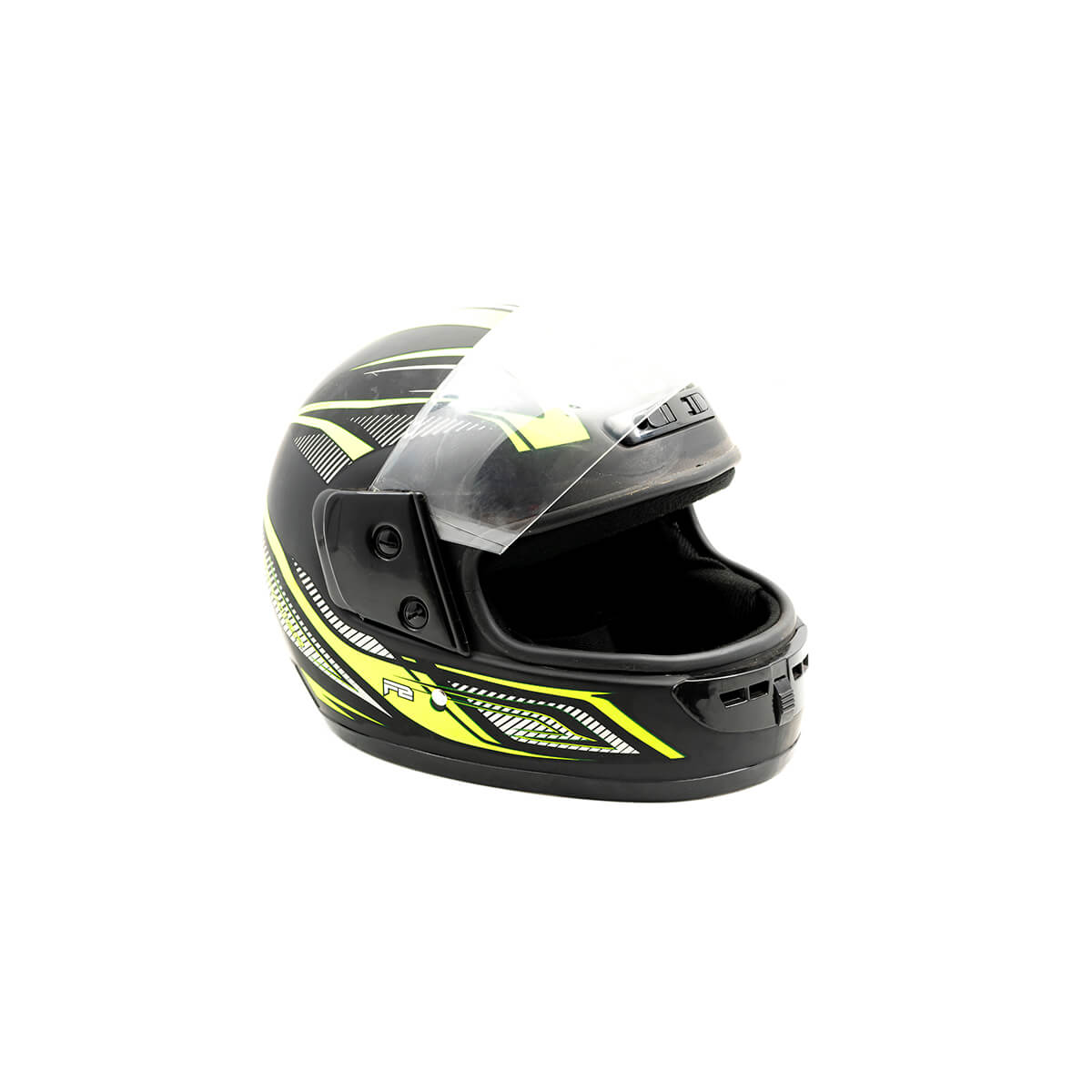 Casco Para Moto Cerrado XL Amarillo Negro.